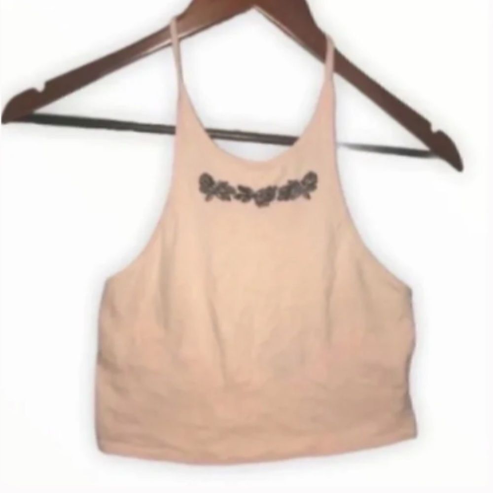 Kendall & Kylie Pink Halter Top